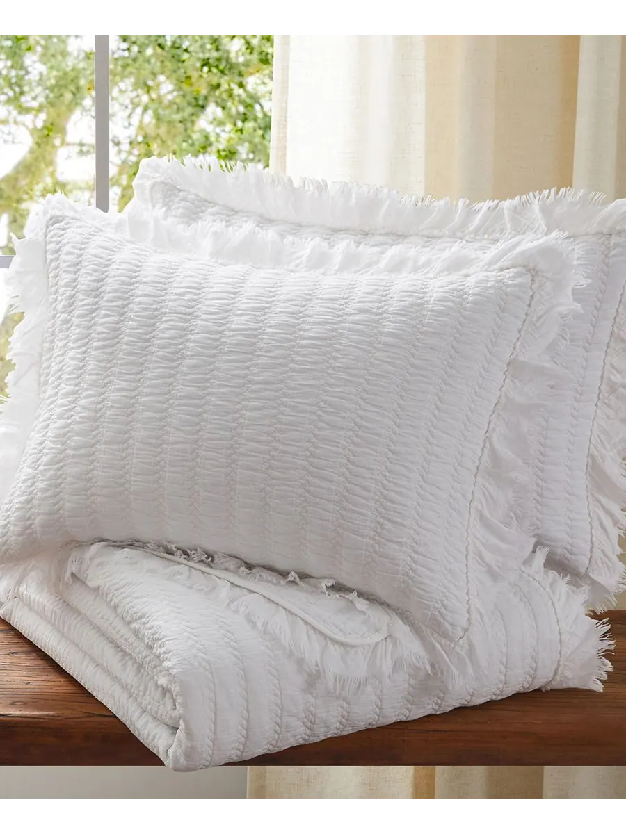 Комплект постельного белья Wilhemina Stone Washed, 2 предмета, размер Twin/Twin XL Levtex — изображение 4 из 5, белый