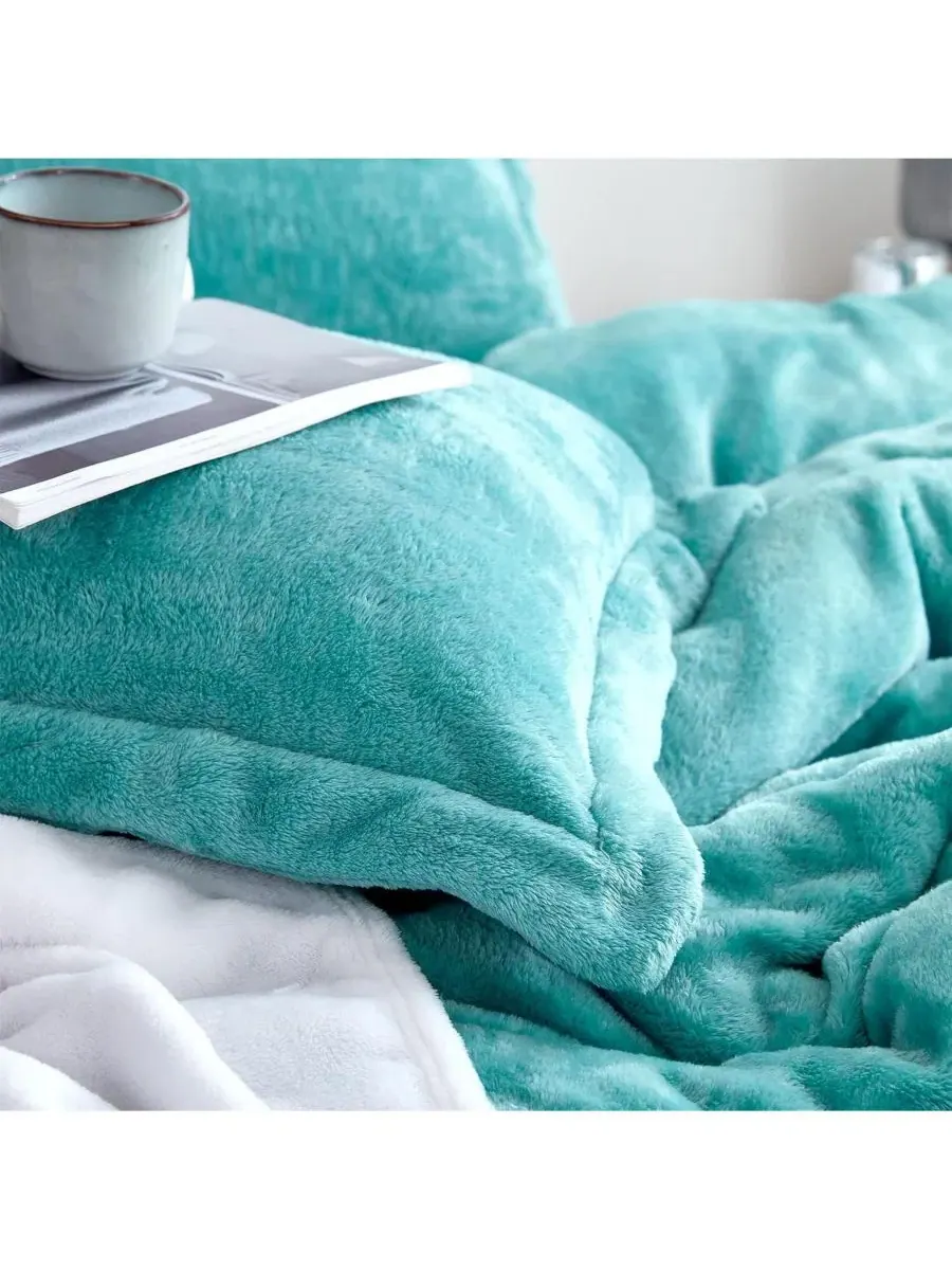 Комплект стеганого одеяла Oversized Me Sooo Comfy Coma Inducer — изображение 5 из 8, бирюзовый