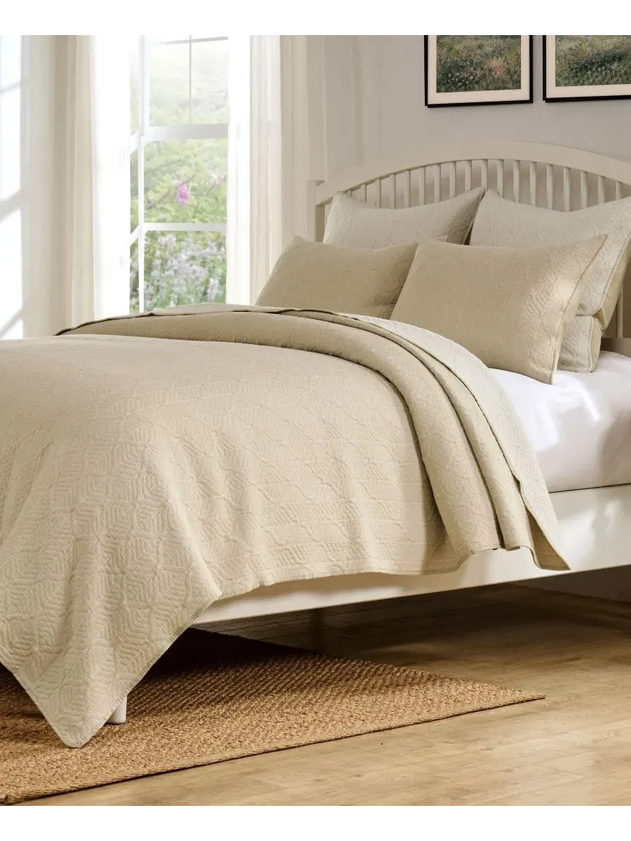 Комплект покрывал с жаккардовым плетением, модель Harper Greenland Home Fashions — изображение 3 из 7, тауп