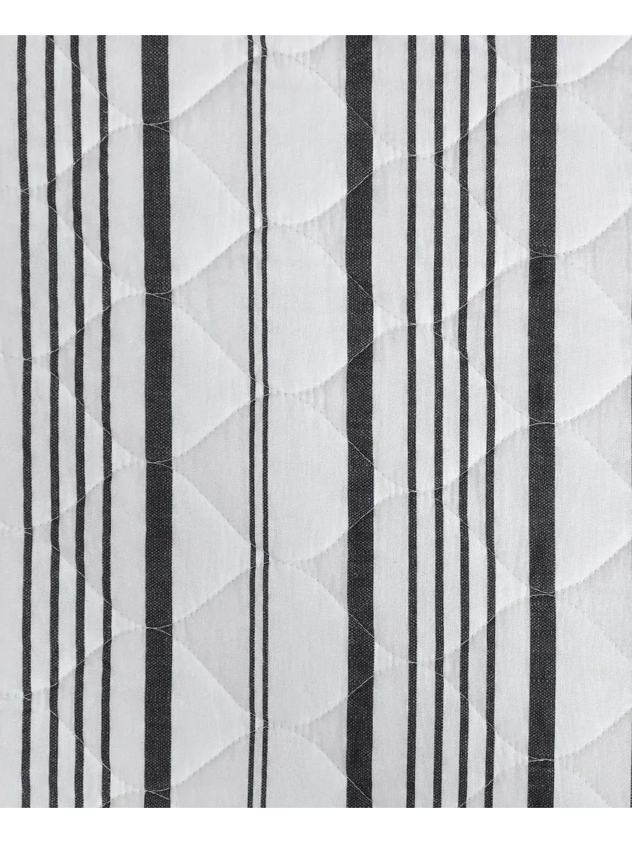 Комплект постельного белья Stripe Perfection из 3 предметов, хлопковый, размер Full/Queen Laura — изображение 6 из 8, белый