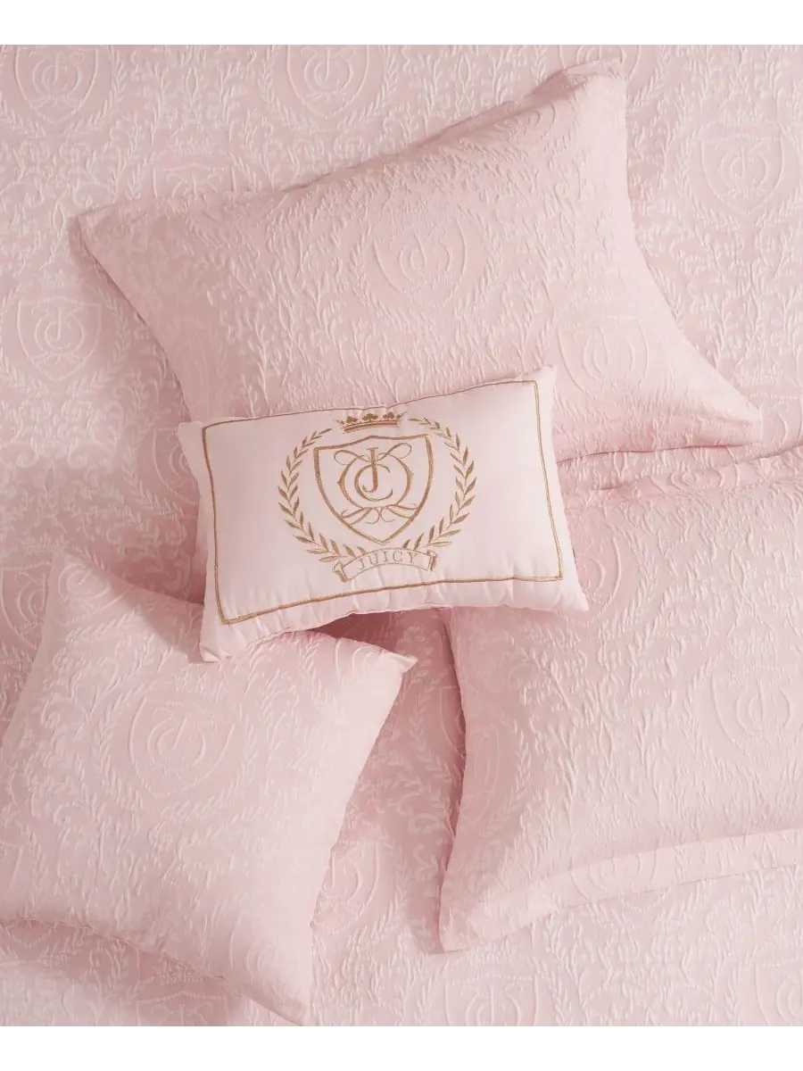 Комплект постельного белья Dovona из 4 предметов, размер Twin/Twin XL Juicy Couture — изображение 5 из 7, розовый