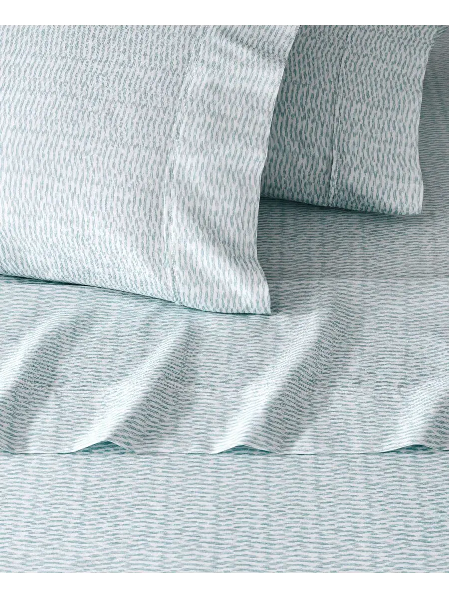 Комплект охлаждающих простыней из микрофибры, полный, Ikat Fan Light Ocean Gaiam — изображение 3 из 3