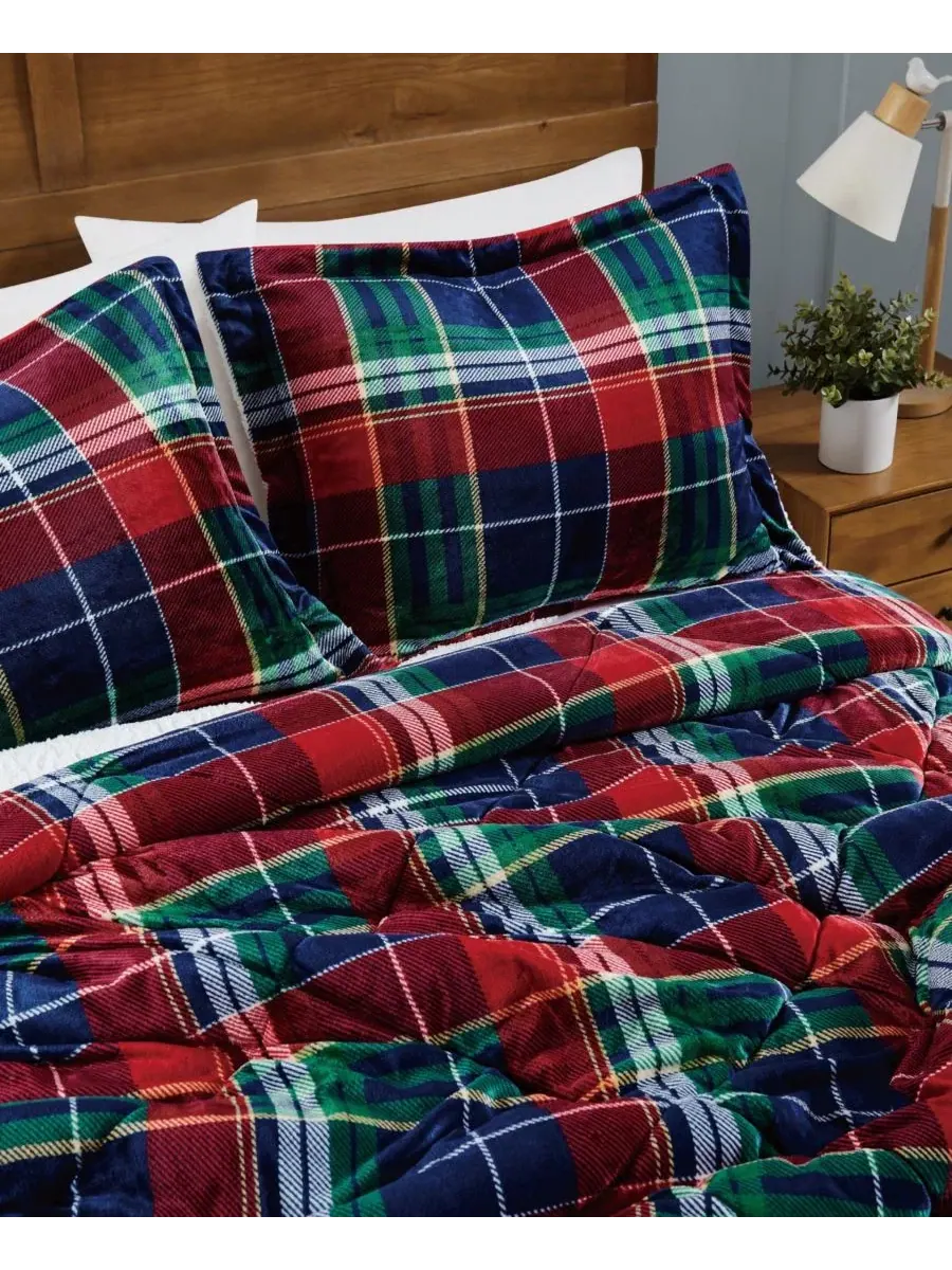 Комплект пледа с наволочкой Ivan Plaid, Twin/Twin XL Truly Soft — изображение 4 из 5, мульти