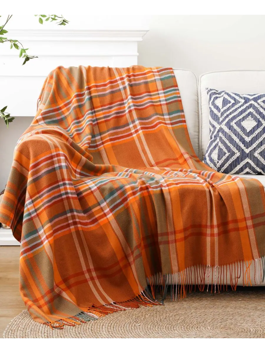 Акриловый плед в клетку Lifestyle, 50 x 60 дюймов Battilo
