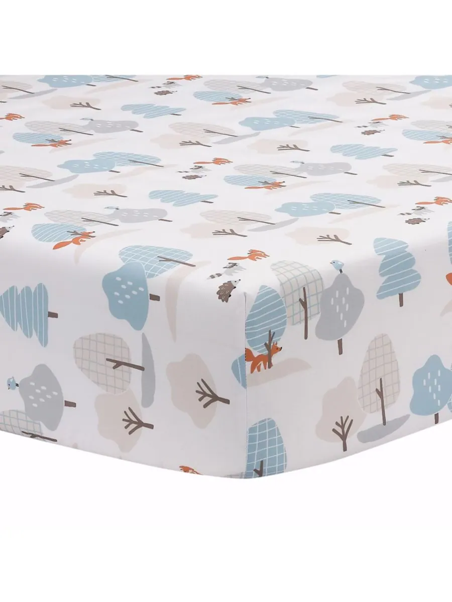 Комплект постельного белья для детской кроватки Sleepytime Bear Woodland из 3 предметов Bedtime — изображение 7 из 10, мульти