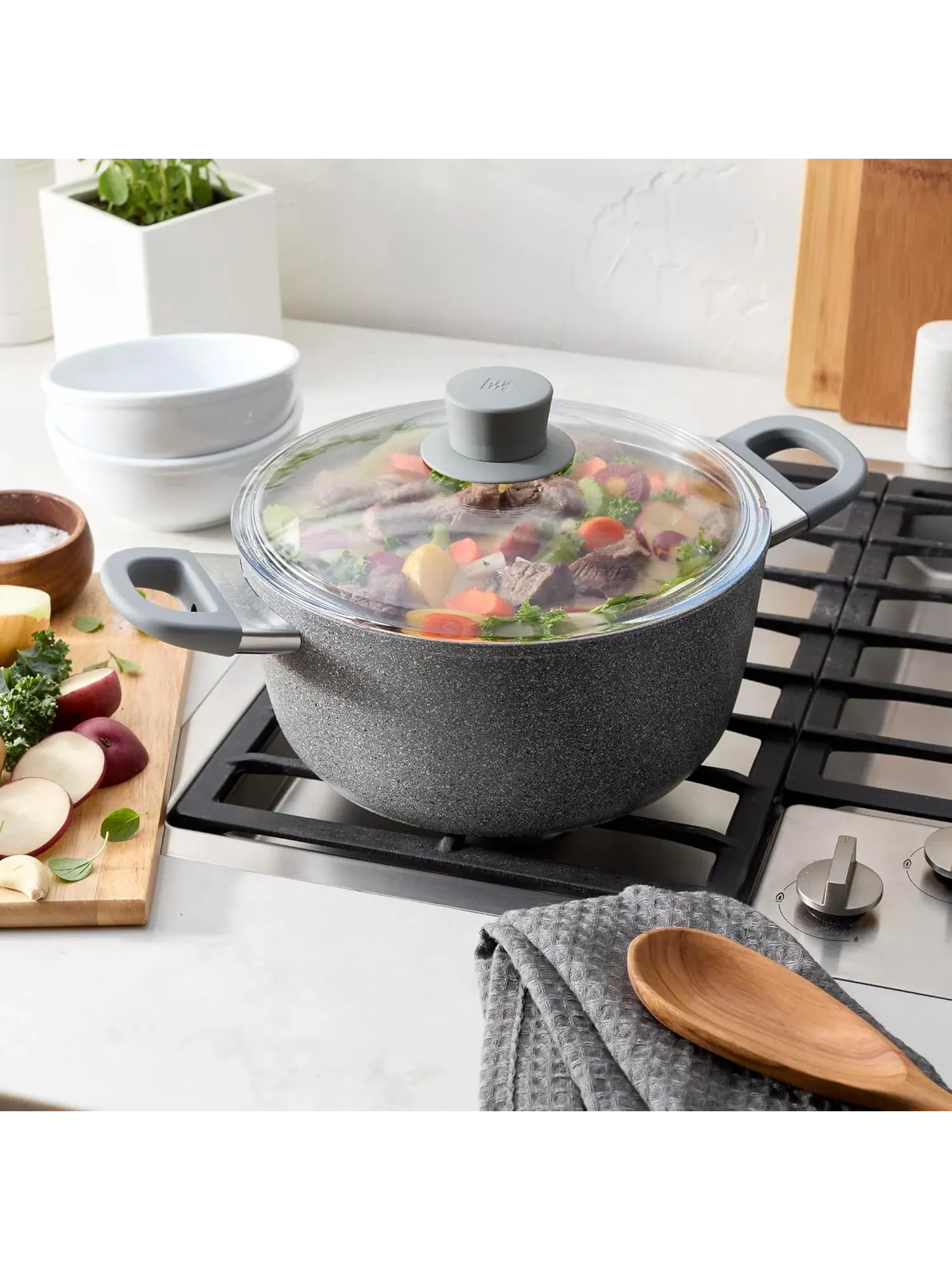 Кастрюля-жаровня ZWILLING Parma Plus, 4,5 л, 24 см — изображение 4 из 5, серый