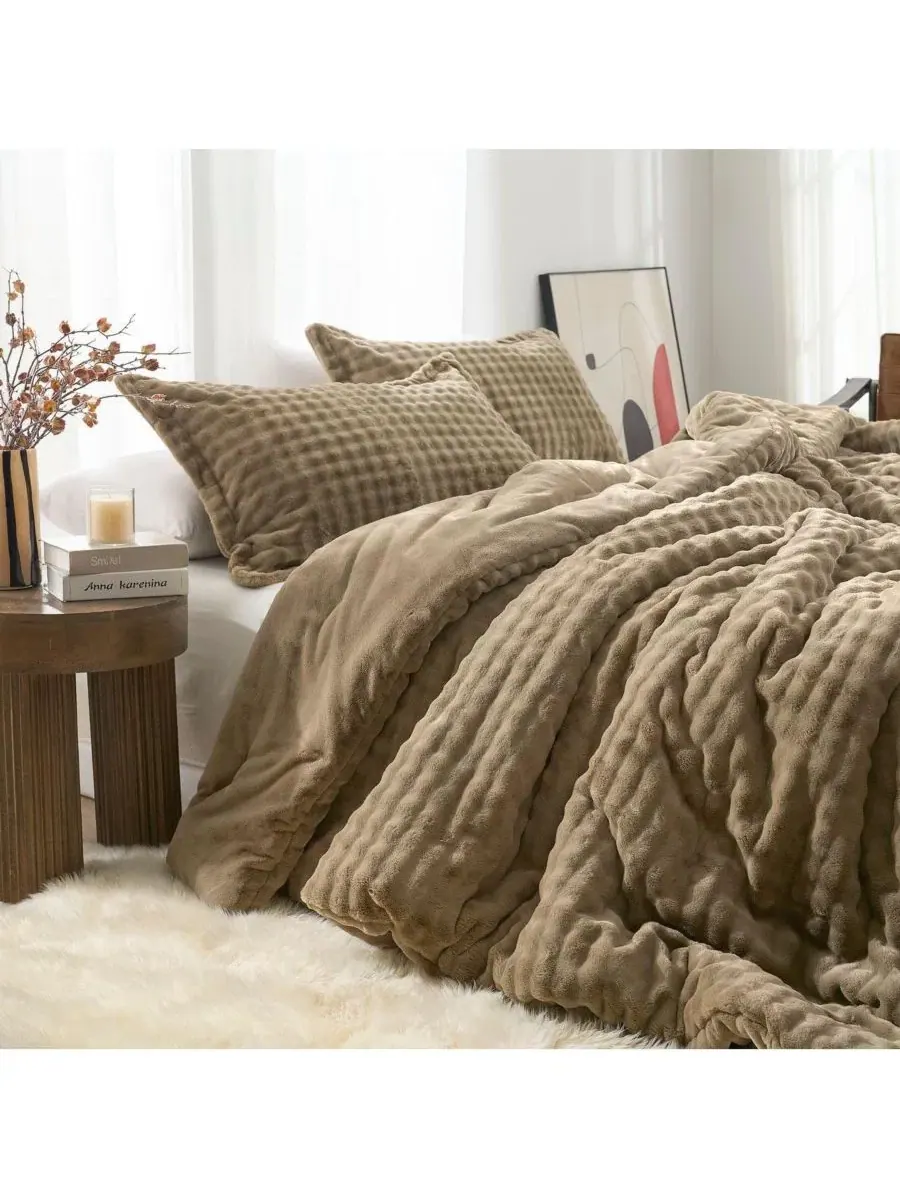 Комплект пухового одеяла Snowball Double Chunky Bunny Coma Inducer — изображение 4 из 4, коричневый