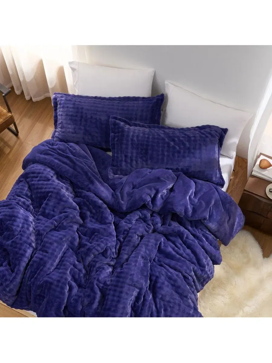 Комплект одеял Snowball Double Chunky Bunny Oversized Coma Inducer — изображение 1 из 4, фиолетовый