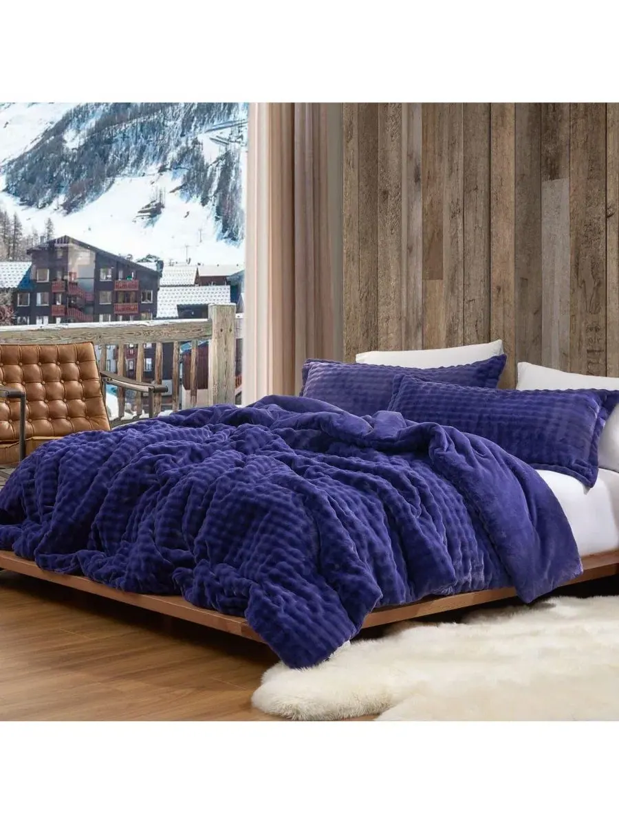 Комплект одеял Snowball Double Chunky Bunny Oversized Coma Inducer — изображение 2 из 4, фиолетовый