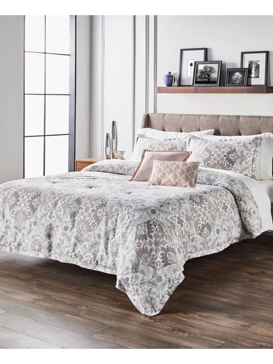 Комплект постельного белья Callista Rayon Blend 4-Piece Anne Klein — изображение 2 из 7, пудровый розовый