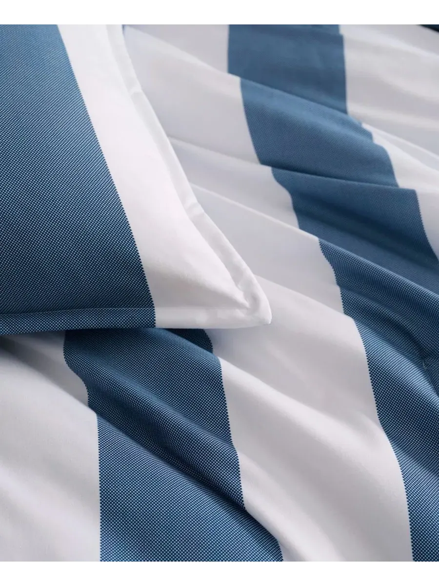 Комплект стеганого одеяла Berkeley Stripe Tommy Hilfiger — изображение 4 из 7, белый глубокий синий