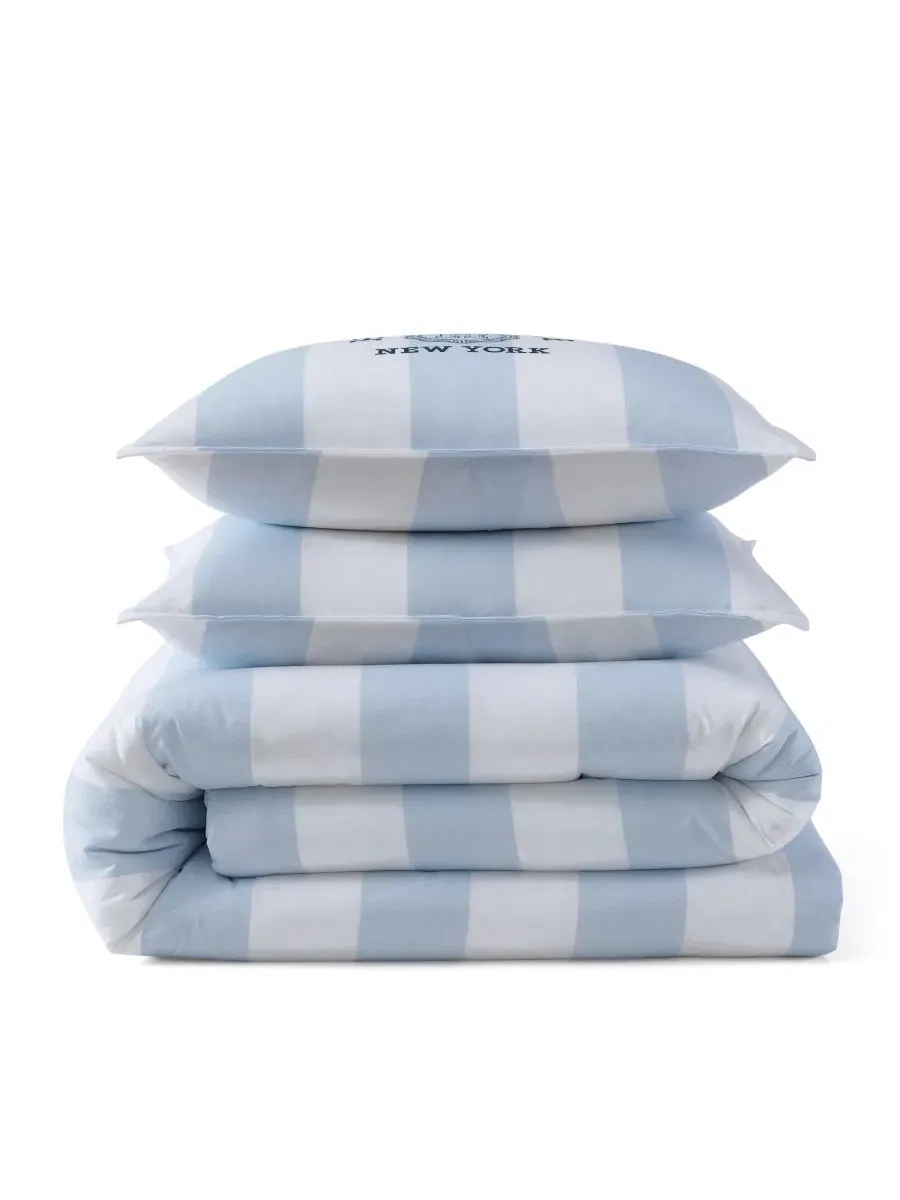 Комплект стеганого одеяла Berkeley Stripe Tommy Hilfiger — изображение 7 из 7, белый синий