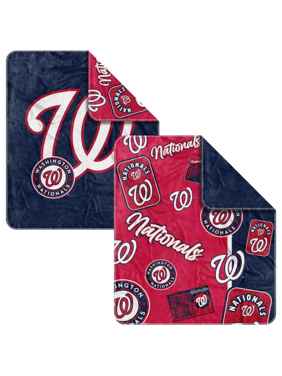 Плед Dream Weave с символикой Washington Nationals, 50 x 60 дюймов Logo Brands