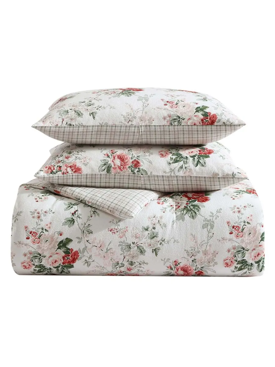 Комплект постельного белья Ashfield Flannel из 3 предметов, размер Full/Queen Laura Ashley — изображение 2 из 10
