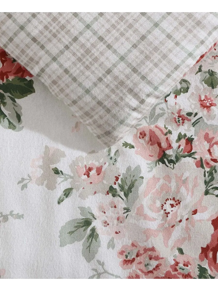 Комплект постельного белья Ashfield Flannel из 3 предметов, размер Full/Queen Laura Ashley — изображение 8 из 10