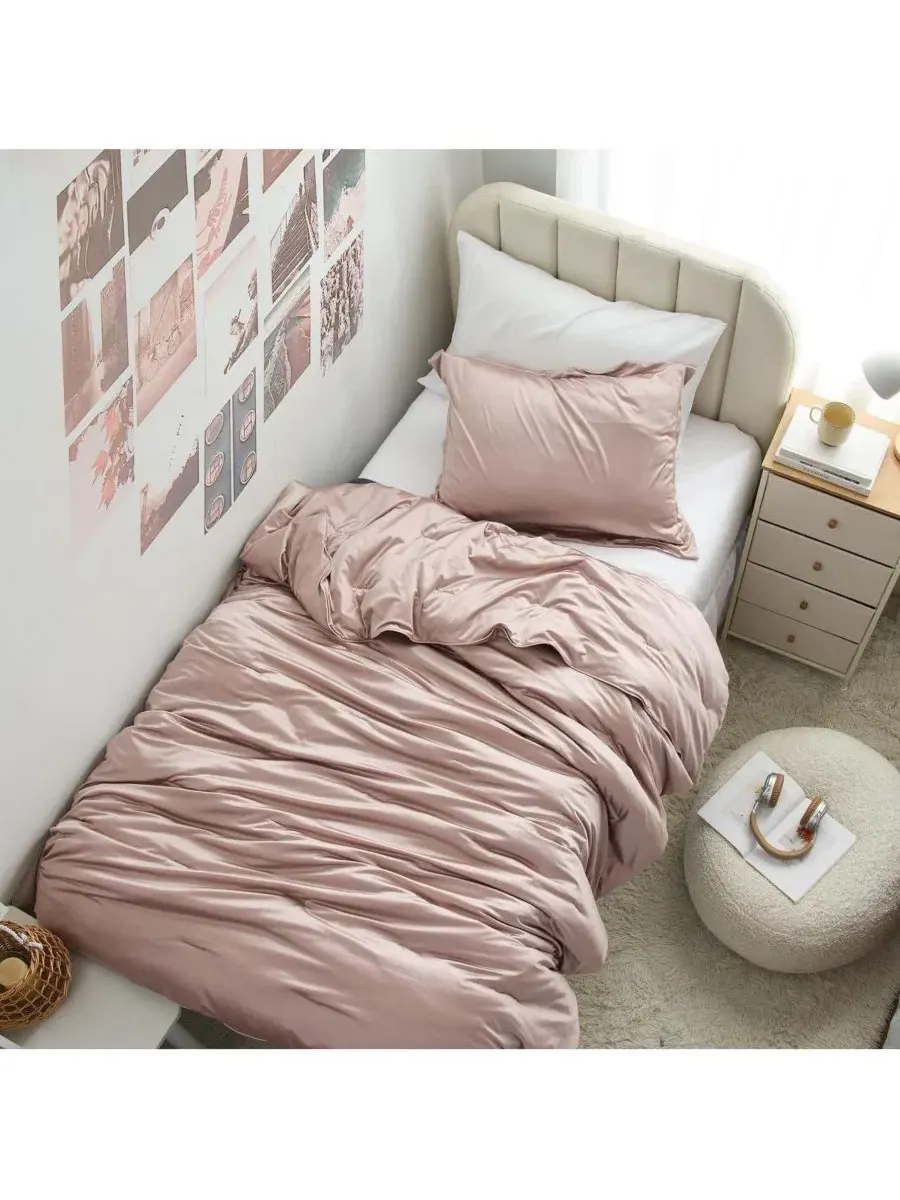 Одеяло Oversized Comforter Set Satin Summer Coma Inducer — изображение 2 из 3, золотистый