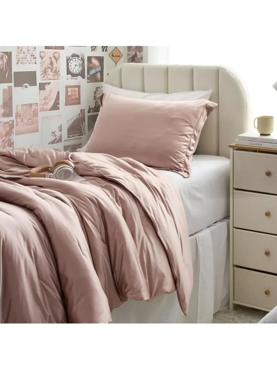 Одеяло Oversized Comforter Set Satin Summer Coma Inducer — изображение 3 из 3, золотистый