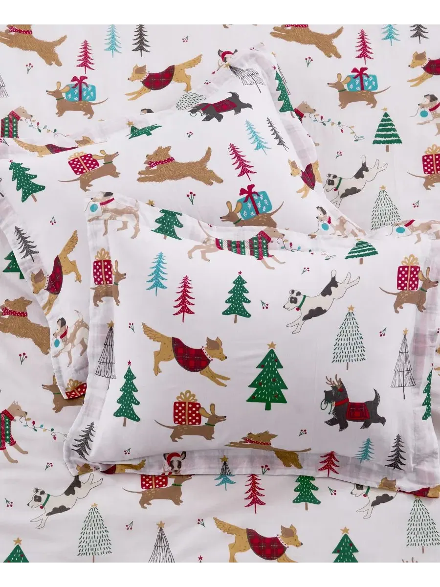 Комплект стеганого одеяла Jingle Paws, полный/двуспальный Levtex Home — изображение 2 из 6, мульти
