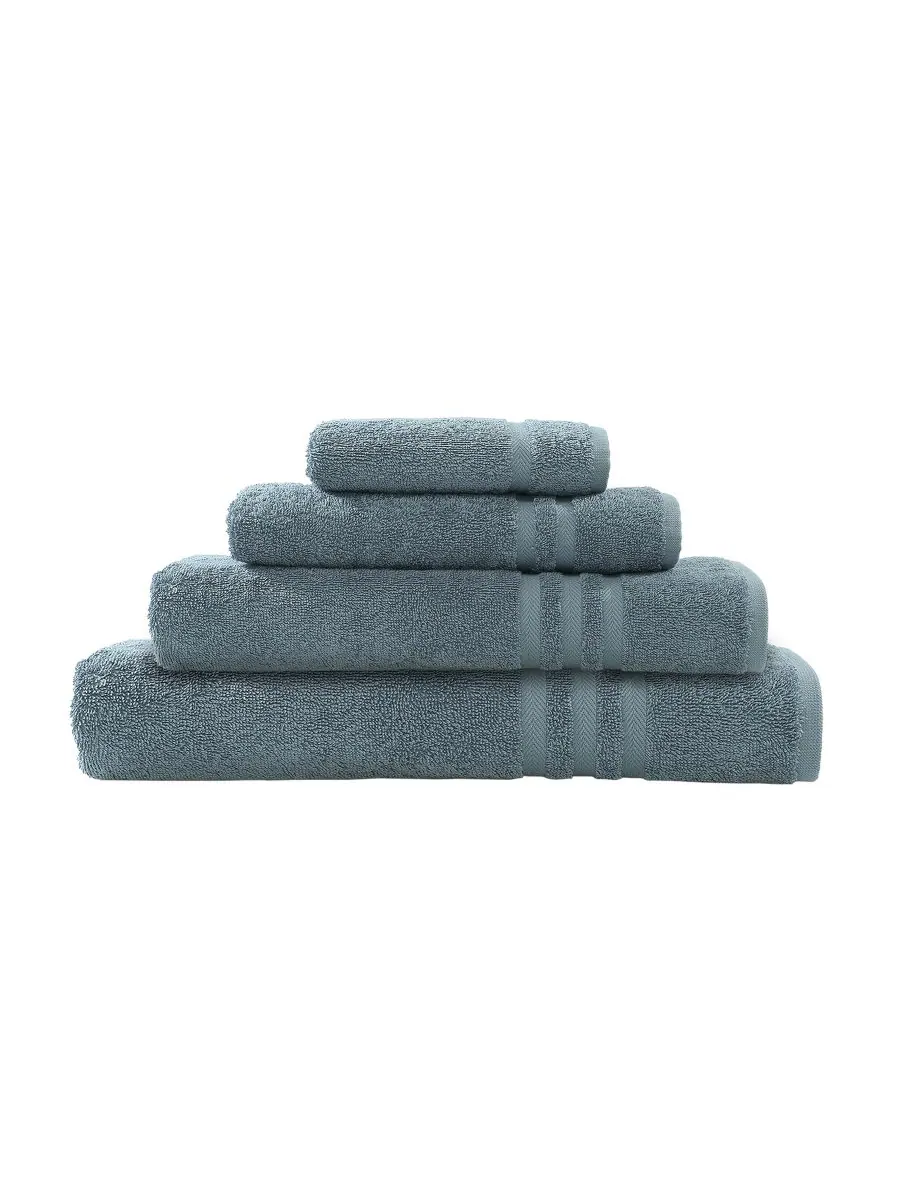 Набор полотенец denzi из 4 предметов Linum Home — изображение 2 из 2, светлый синий