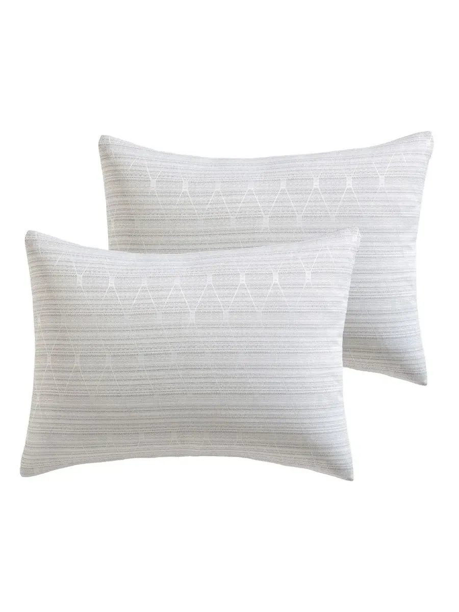Комплект стеганого покрывала Marguerite Jacquard, 5 предметов, King VCNY Home — изображение 5 из 7, серый