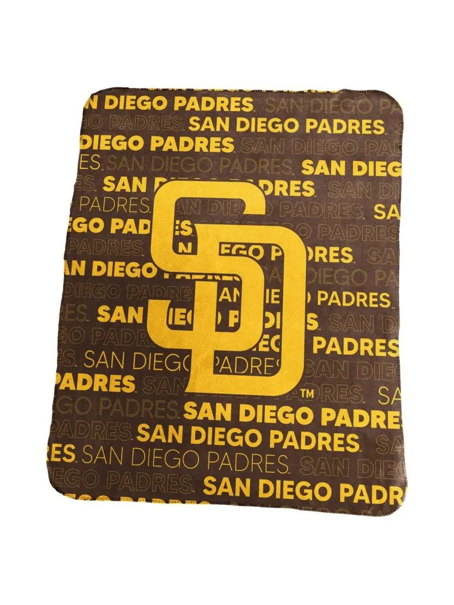 Классический флисовый плед San Diego Padres размером 127 x 152 см Logo Brands