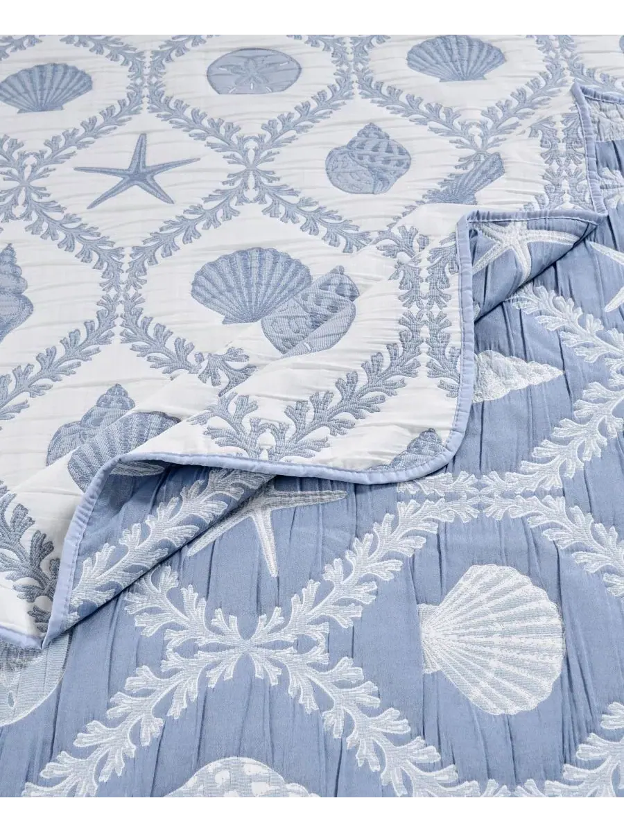 Двусторонний жаккардовый плед Laguna Matelasse, 127 x 152 см Greenland Home Fashions — изображение 4 из 7, шамбре