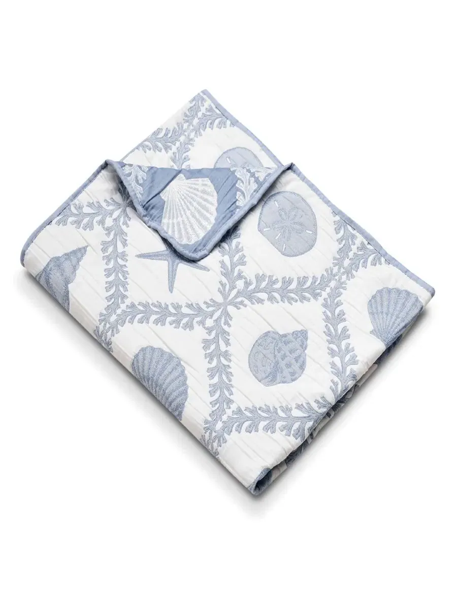 Двусторонний жаккардовый плед Laguna Matelasse, 127 x 152 см Greenland Home Fashions — изображение 5 из 7, шамбре