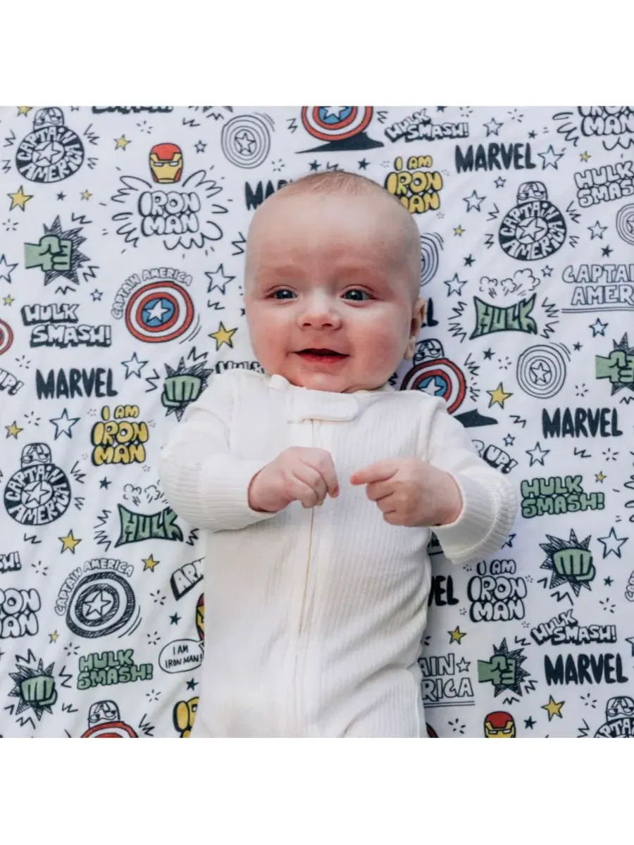 Плед с эскизами Человека-паука Marvel Milk Snob — изображение 3 из 5, белый