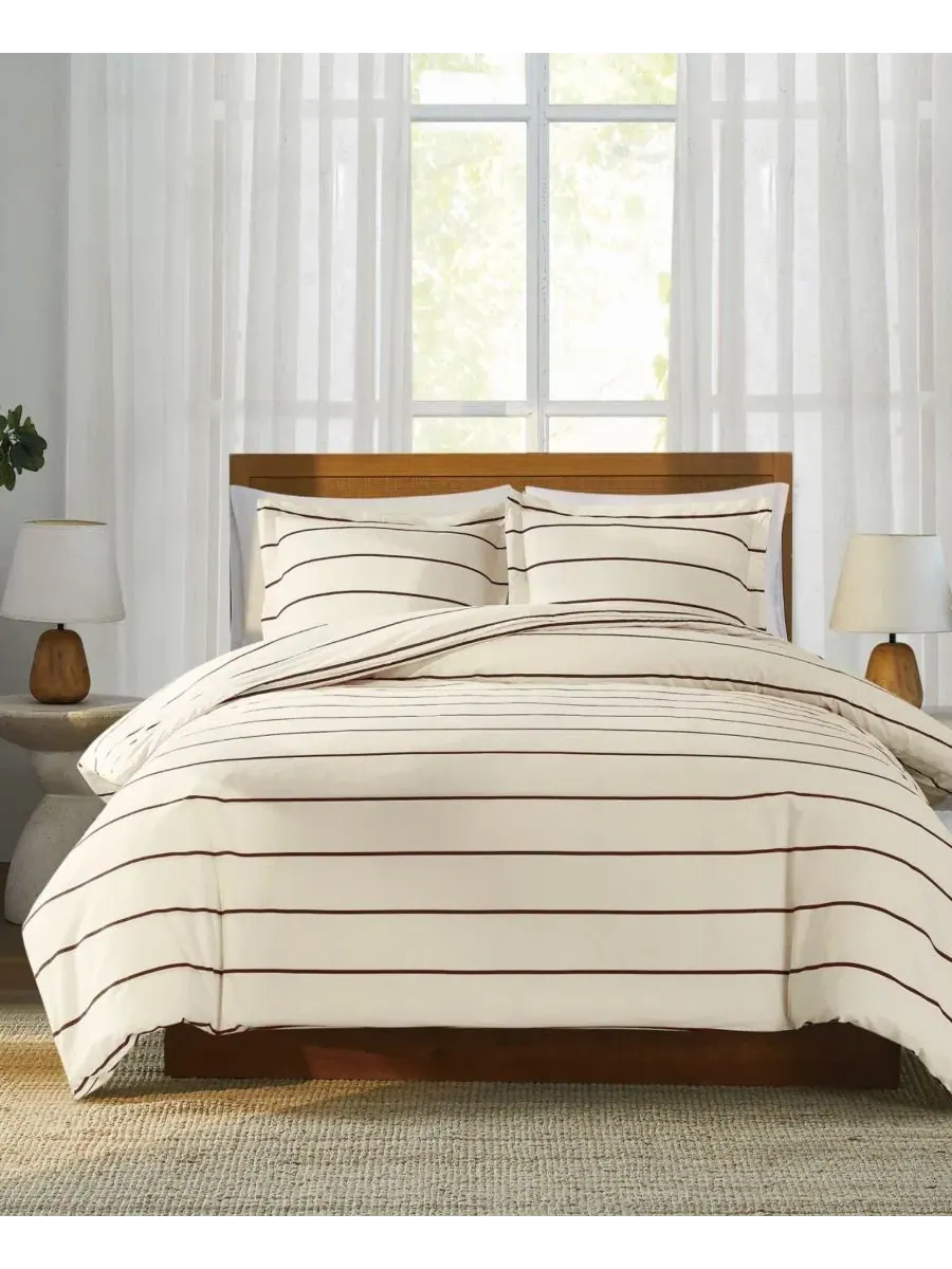Комплект пододеяльника Hayward Stripe, 3 предмета Brooklyn Loom — изображение 3 из 6