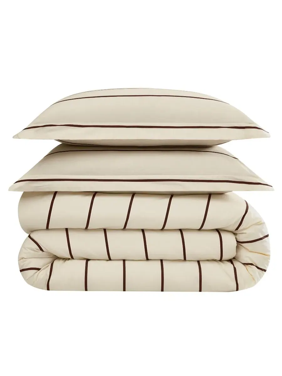 Комплект пододеяльника Hayward Stripe, 3 предмета Brooklyn Loom — изображение 5 из 6