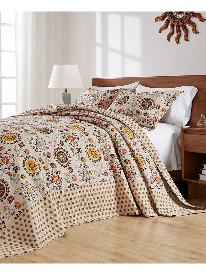 Андорра 100% хлопок Покрывало в стиле сюзани в стиле бохо Коллекция Greenland Home Fashions
