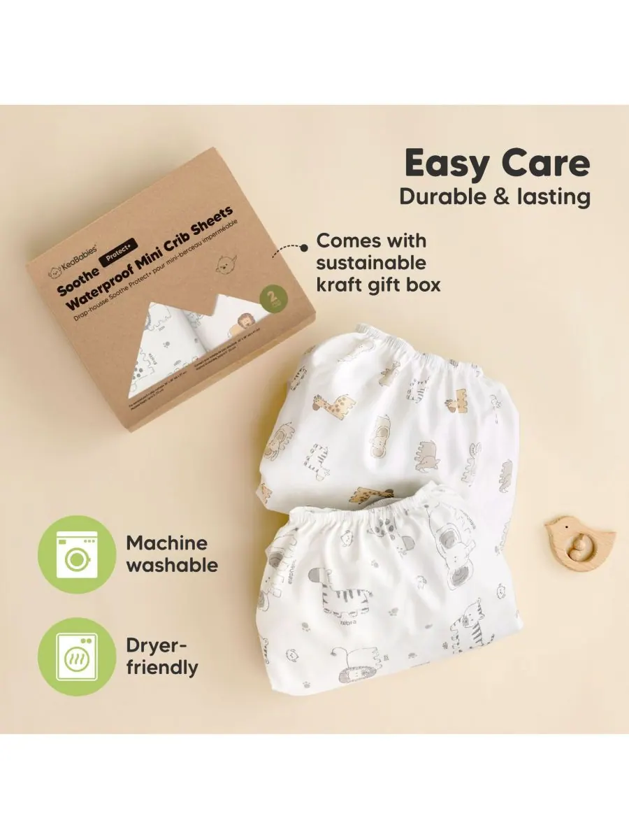 Комплект из 2 хлопковых простыней для детской кроватки Soothe Pack N Play (38x26 дюймов) для — изображение 8 из 9