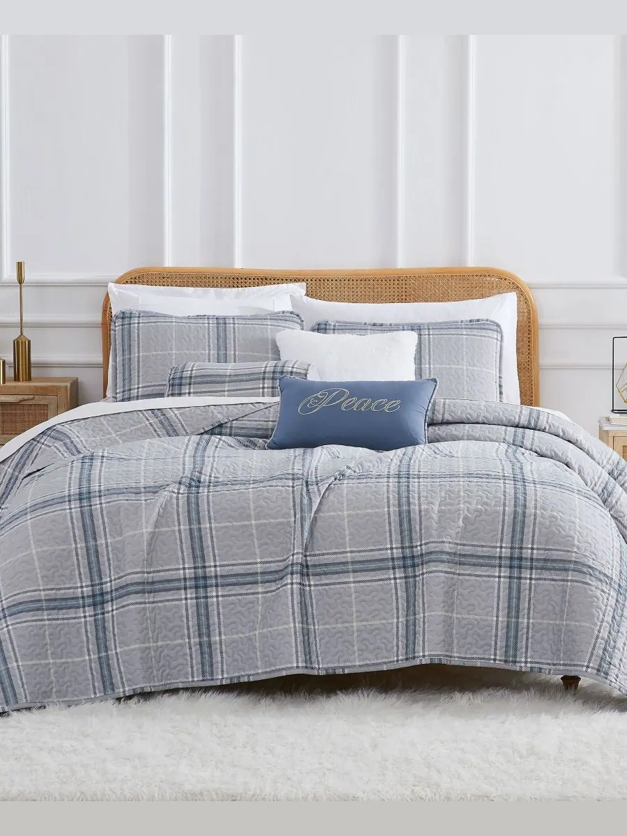 Комплект постельного белья Vilano Plaid из 6 предметов, размер Full/Queen Southshore Fine Linens