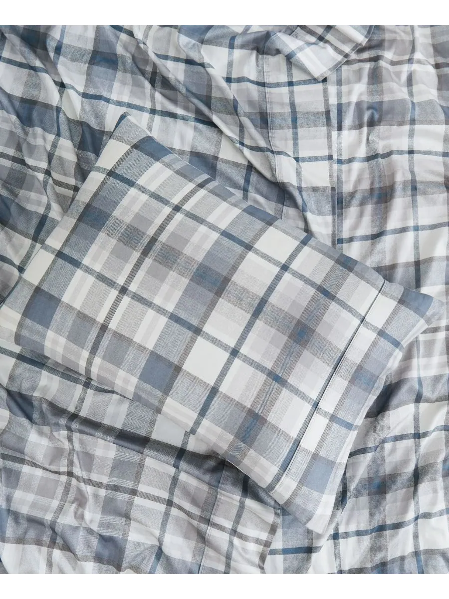 Комплект постельного белья Highland Plaid с очень глубокими карманами, плотность ткани 300 нитей, 4 — изображение 3 из 5