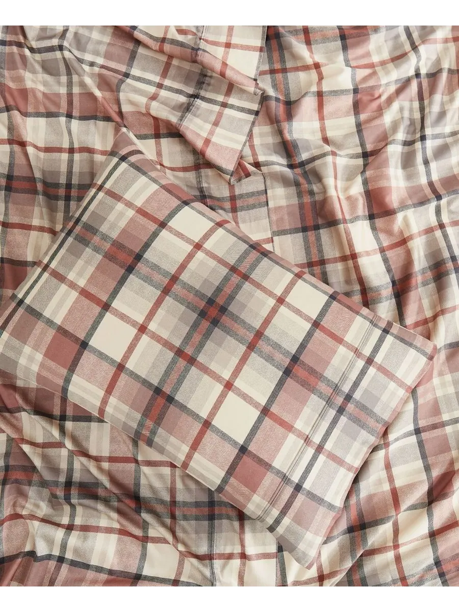 Комплект постельного белья Highland Plaid с очень глубокими карманами, плотность ткани 300 нитей, 4 — изображение 3 из 4