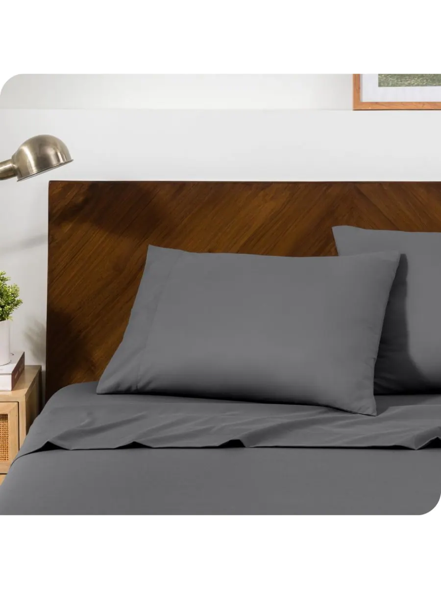 Наволочки из микрофибры в виде конвертов Bare Home — изображение 3 из 6, серый
