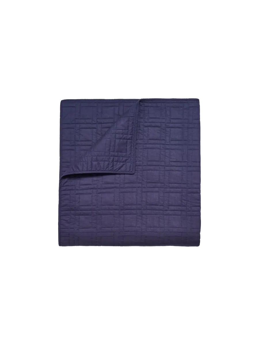 Комплект постельного белья Logo Cotton из 3 предметов, размер Full/Queen Lacoste Home — изображение 5 из 6, темно-синий