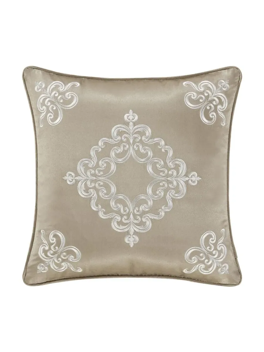 Комплекты постельного белья Potenza Royal Court, песочный, размер 18" Square Decorative Pillow — изображение 1 из 3, бежевый