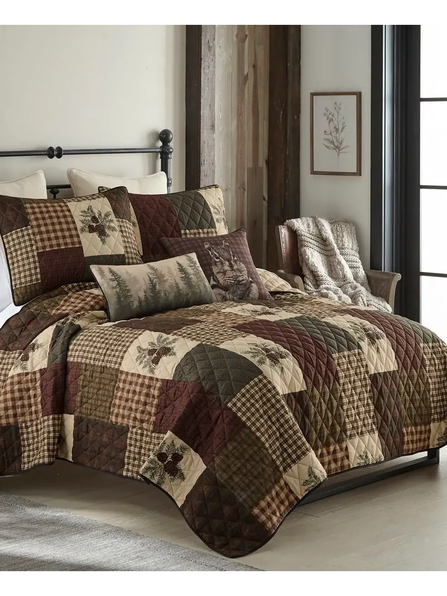 Комплект постельного белья из 3 предметов от Donna Sharp Pine Panels, размер Queen Your Lifestyle — изображение 4 из 5