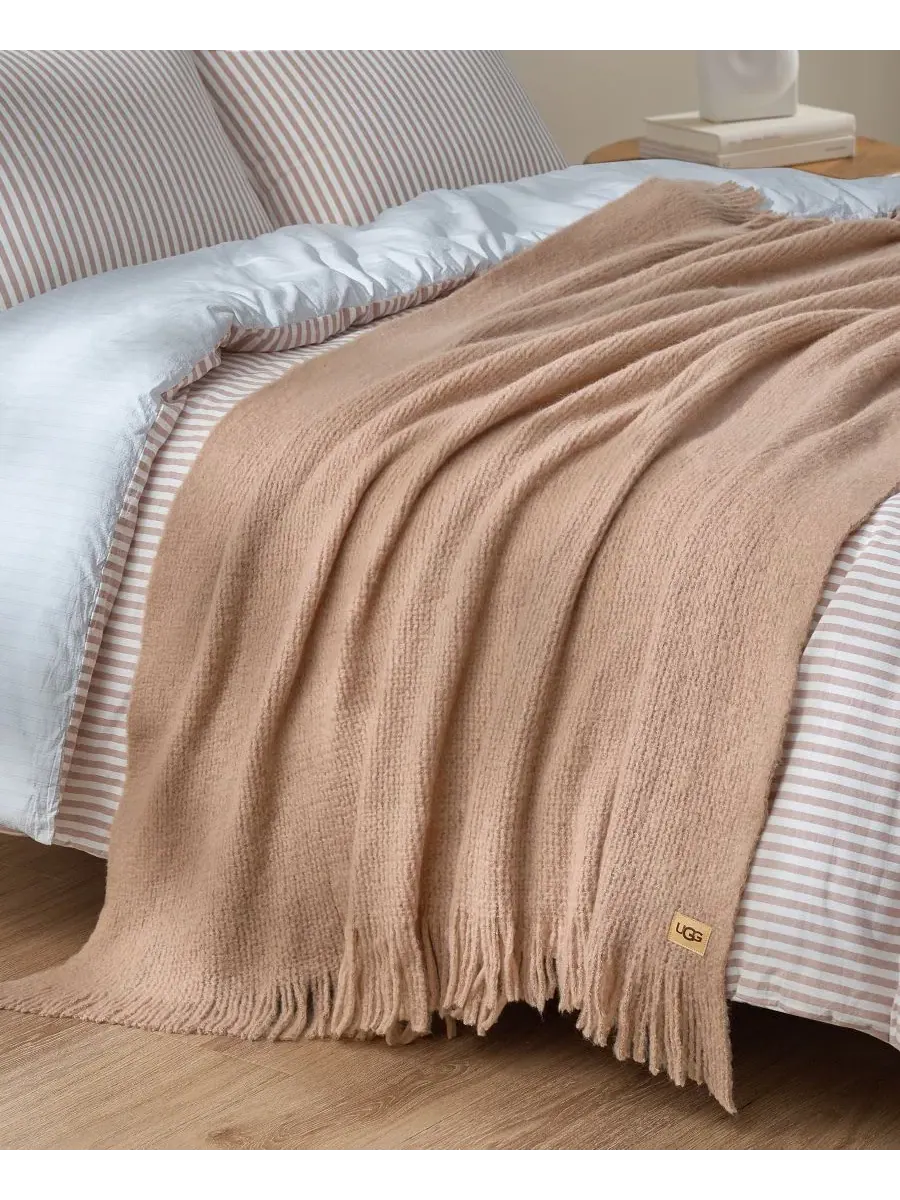 Плед Margot, вязаный, 127 x 178 см Ugg — изображение 2 из 6, коричневый