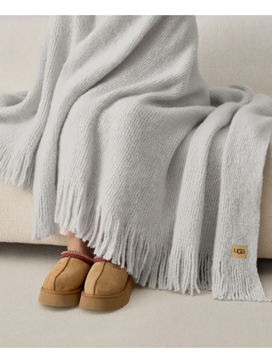 Плед Margot, вязаный, 127 x 178 см Ugg — изображение 3 из 5, серый
