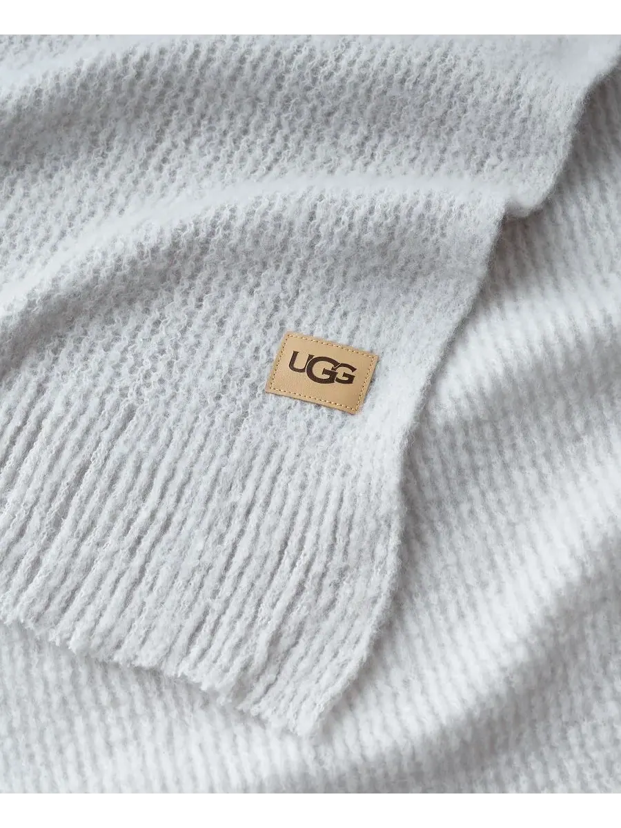 Плед Margot, вязаный, 127 x 178 см Ugg — изображение 5 из 5, серый
