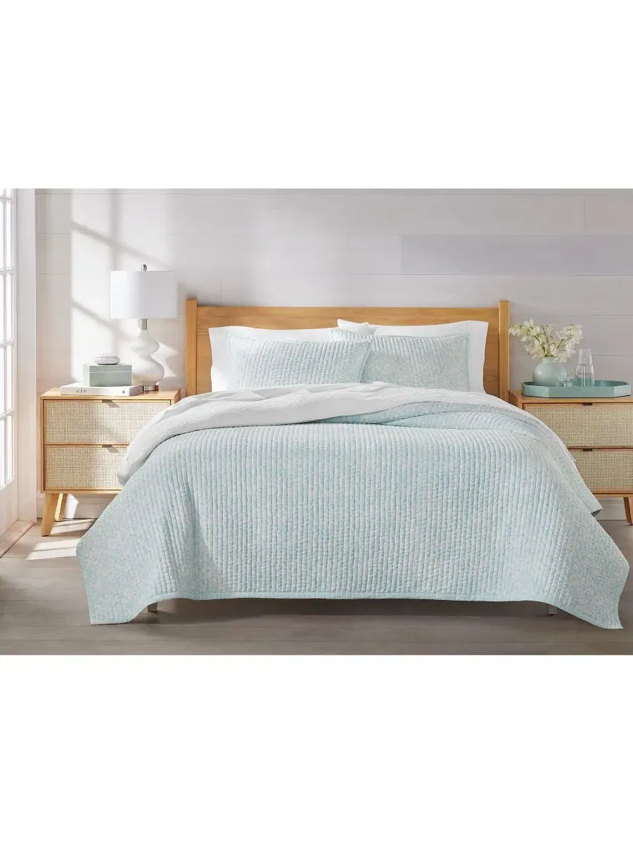 Стеганое покрывало Leaf Silhouette Blue, 2 предмета, Twin Charter Club — изображение 7 из 7, синий