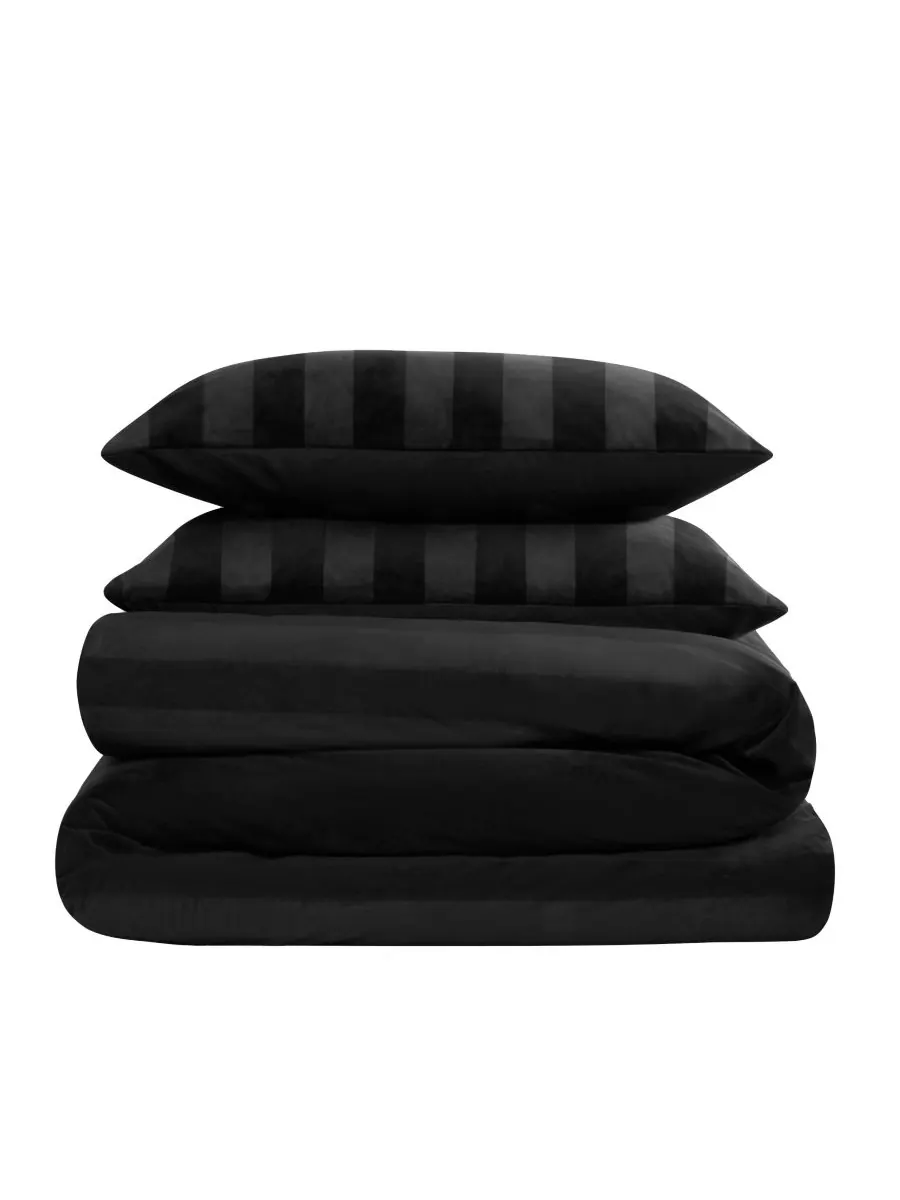 Комплект постельного белья Jenny Velour Striped Jacquard из 3 предметов, размер Full/Queen Juicy — изображение 4 из 10