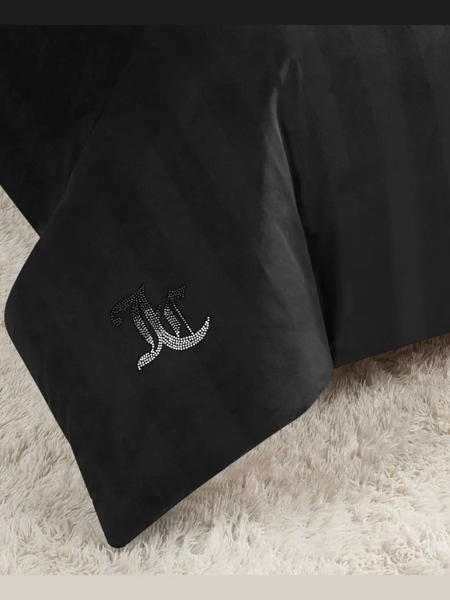 Комплект постельного белья Jenny Velour Striped Jacquard из 3 предметов, размер Full/Queen Juicy — изображение 7 из 10