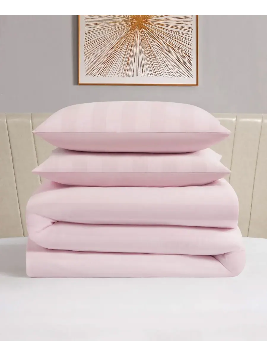 Комплект постельного белья Jenny Velour Striped Jacquard из 3 предметов, размер Full/Queen Juicy — изображение 2 из 10