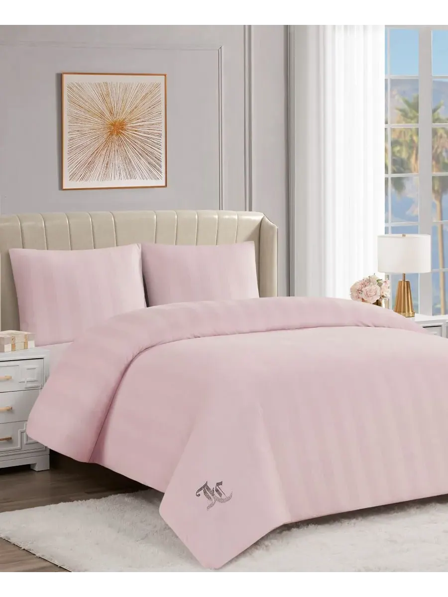 Комплект постельного белья Jenny Velour Striped Jacquard из 3 предметов, размер Full/Queen Juicy — изображение 3 из 10