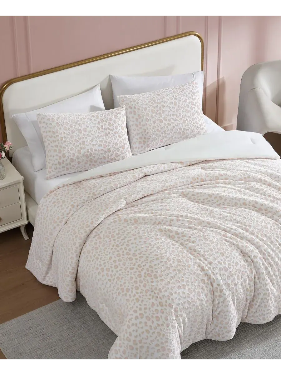 Комплект постельного белья Betseys Leopard Burnout Velvet, 2 предмета, размер Twin Betsey Johnson — изображение 3 из 8