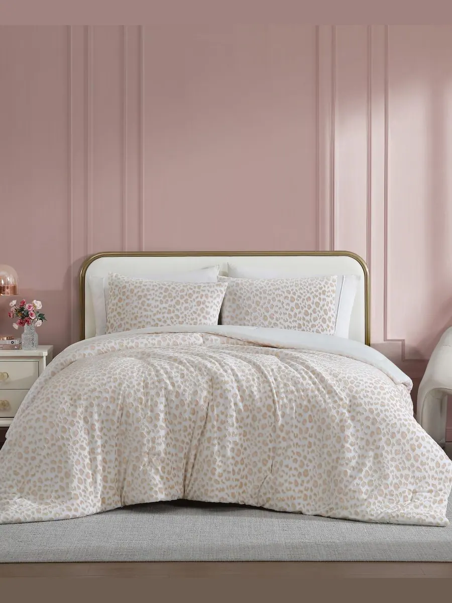 Комплект постельного белья Betseys Leopard Burnout Velvet, 2 предмета, размер Twin Betsey Johnson