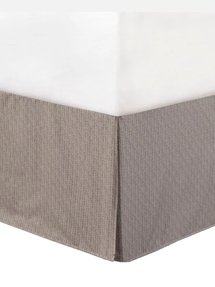 Комплект постельного белья Ridge Herringbone из 6 предметов, для дивана-кровати Madison Park — изображение 10 из 10, серый